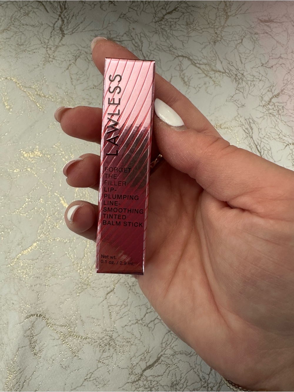 LAWLESS Forget The Filler Tinted Lip Balm Stick - baby doll